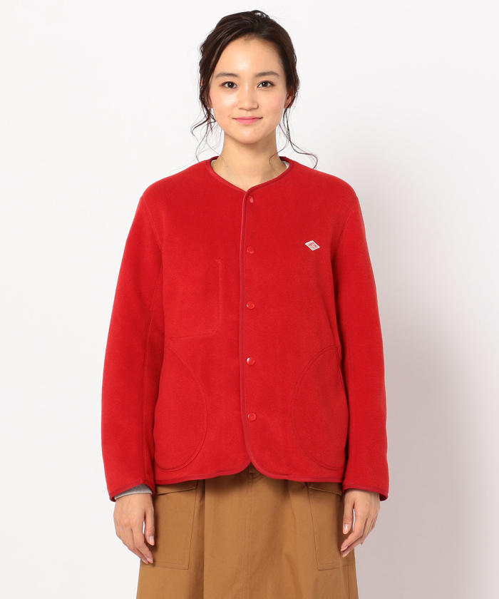 クーポン】【DANTON/ダントン】FLEECE ノーカラーショート丈 クーポン】【DANTON/ダントン】FLEECE ノーカラーショート丈