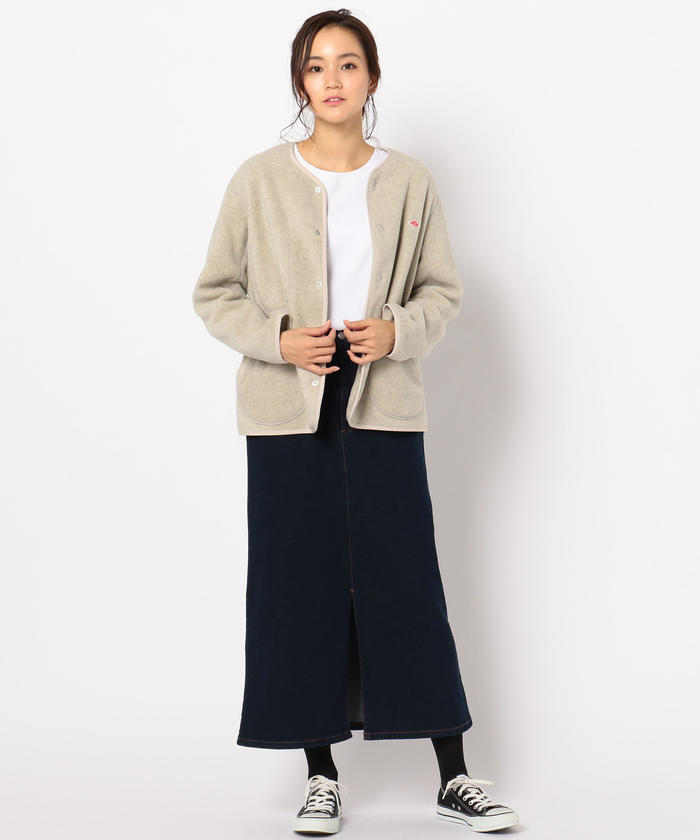 クーポン】【DANTON/ダントン】FLEECE ノーカラーショート丈 クーポン】【DANTON/ダントン】FLEECE ノーカラーショート丈