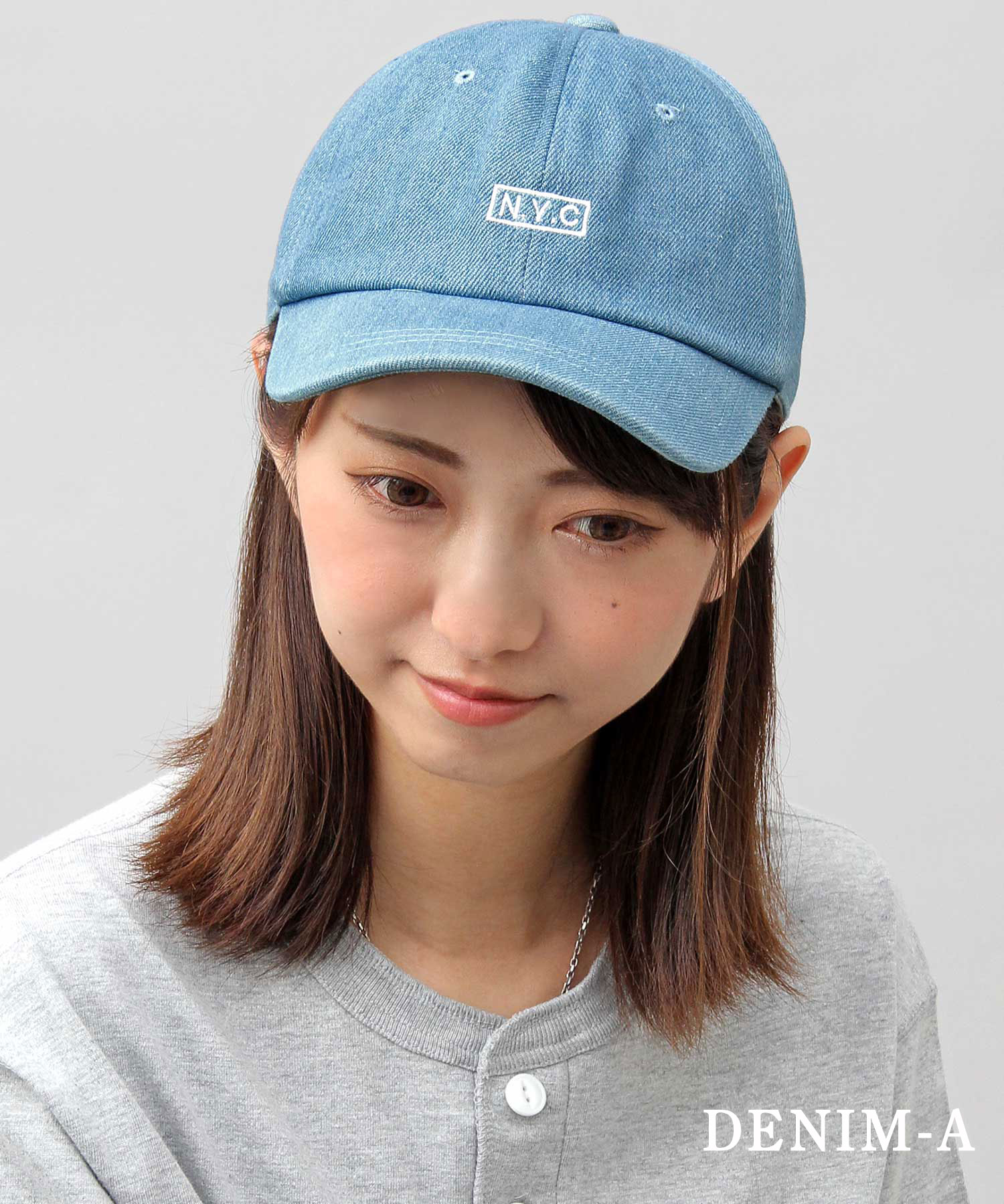 帽子 Hide HIDE TRADING/ヒデトレーディング】NYCボックスロゴ刺繍ロー