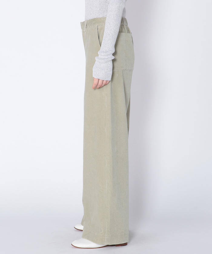 セール 40%OFF】シャンカールコットンコーデュロイ ワイドパンツ