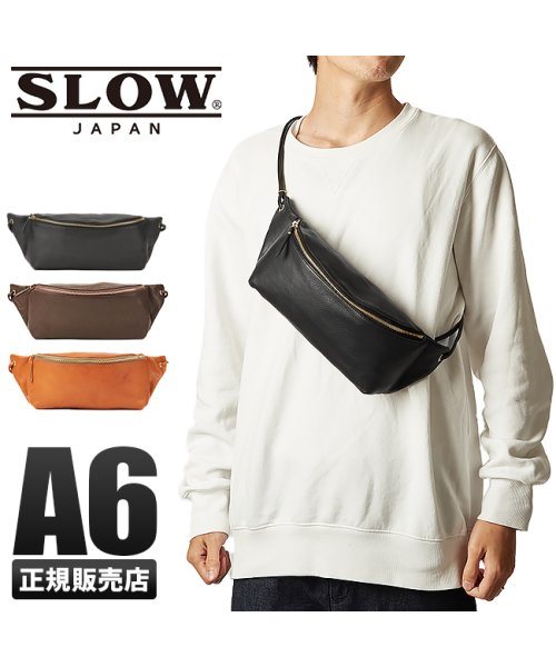 スロウ ホースピット ボディバッグ ウエストバッグ メンズ 本革 馬革 横型 Slow Horse Pit 300s88h 502440489 スロウ Slow D Fashion