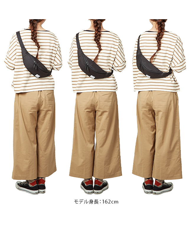 柄デザイン無地ポーターガール　ムースウエストバッグ MOUSSE WAIST BAG　S