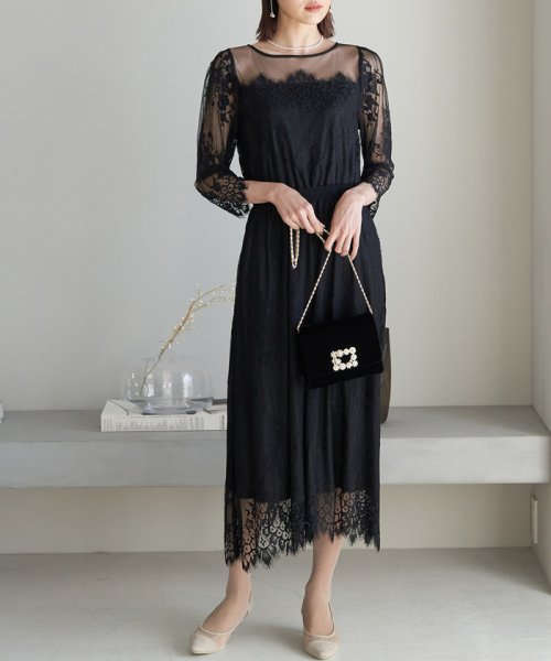 クーポン開催中 Mon E Toile 結婚式にも レースdress ロペピクニック Rope Picnic D Fashion