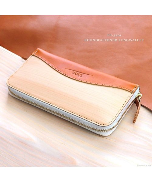 フィー feee 財布 長財布 レディース 本革 天然木 木目