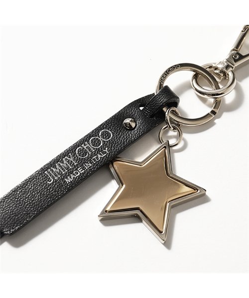 セール ジミーチュウ Scarlett Mlr メタリックスター レザー キーリング キーチャーム キーホルダー Rose Gold Chrome レディース ジミーチュウ Jimmy Choo D Fashion