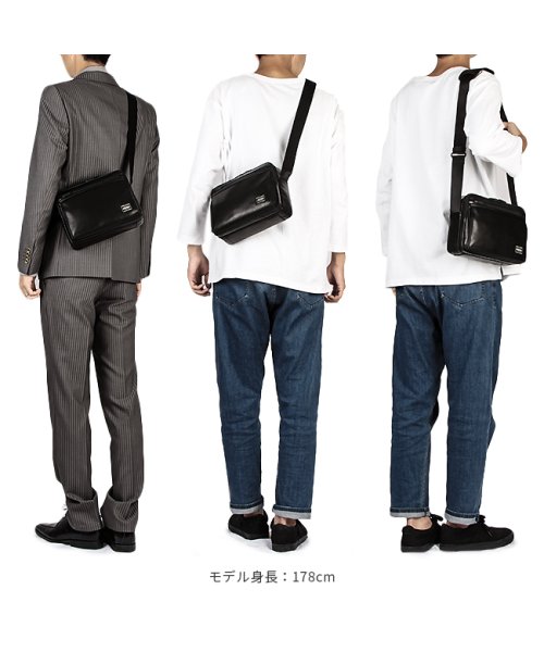 吉田カバン ポーター アメイズ ショルダーバッグ メンズ ブランド 本革 Porter 022 ポーター Porter D Fashion