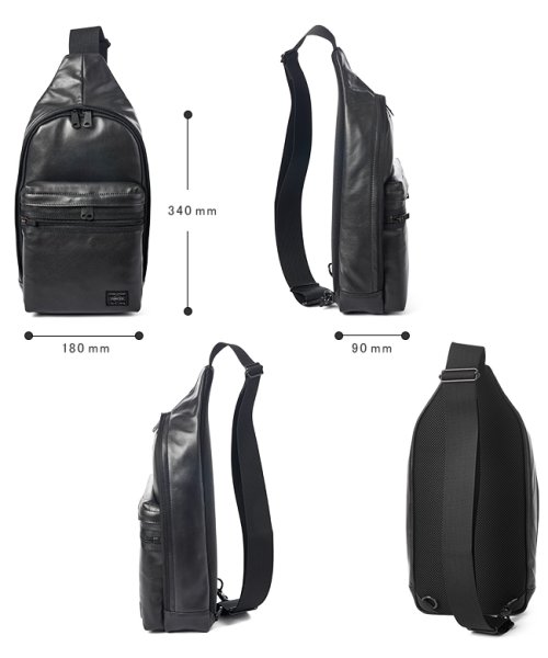 吉田カバン ポーター アルーフ ボディバッグ ワンショルダーバッグ メンズ ブランド 本革 Porter 023 ポーター Porter D Fashion