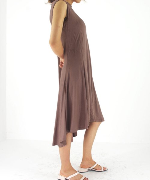 セール フィッシュテール ワンピース ノースリーブ 膝丈ワンピース 夏ワンピース カジュアル 即納 ミニミニストア Miniministore D Fashion