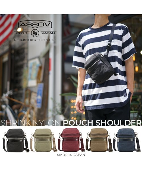 アッソブ ショルダーバッグ ショルダーポーチ メンズ レディース ブランド ミニ 小さめ As2ov Shrink Nylon アッソブ As2ov D Fashion アッソブ ショルダーバッグ ショルダーポーチ メンズ レディース ブランド ミニ 小さめ As2ov Shrink Nylon アッソブ As2ov D Fashion