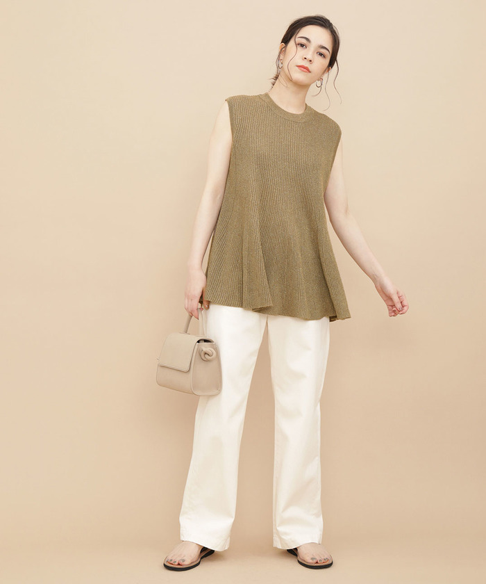 セール 50%OFF】【セットアップ対応商品】ラメニットフレアプル