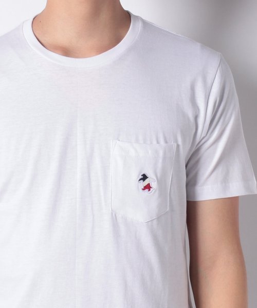 クーポン ワンポイント フェルト刺繍 ポケット リゾート 半袖tシャツ マルカワ Marukawa D Fashion