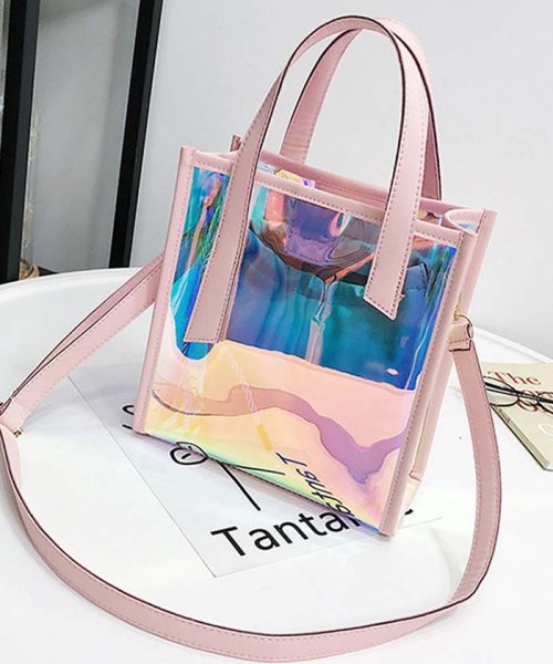 2way ショルダーバッグ トートバッグ レディース ハンドバッグ クリアバッグ ビニールバッグ オーロラ ミニミニストア Miniministore D Fashion 2way ショルダーバッグ トートバッグ レディース ハンドバッグ クリアバッグ ビニールバッグ オーロラ ミニミニストア Miniministore D Fashion