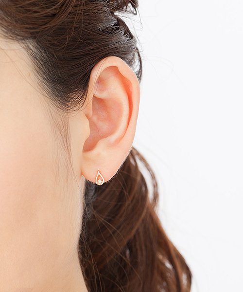 K10ピンクゴールドピアス Canal ４ Canal ４ D Fashion