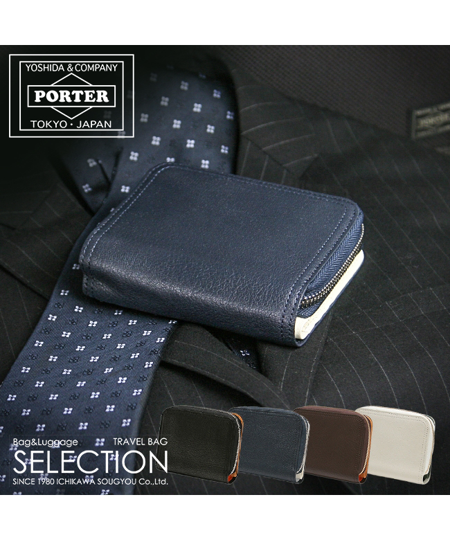 クーポン】ポーター PORTER ポーター ダブル ウォレット 129ー