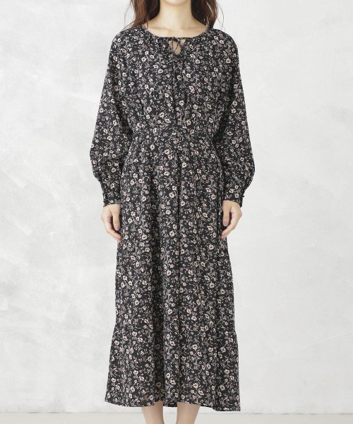 セール Web限定 前後2way小花柄ティアードワンピース ナノ ユニバース Nano Universe D Fashion セール Web限定 前後2way小花柄ティアードワンピース ナノ ユニバース Nano Universe D Fashion