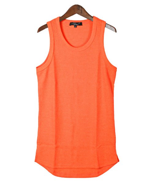 ワッフルロングタンクトップ タンクトップ メンズ ロング丈 ワッフル ラグスタイル Luxstyle D Fashion