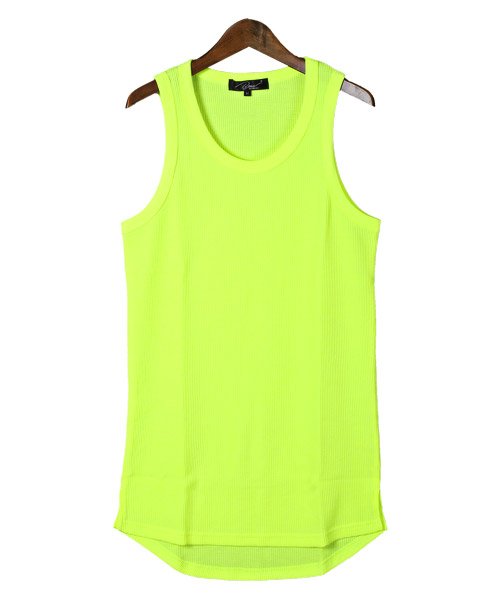 セール ワッフルロングタンクトップ タンクトップ メンズ ロング丈 ワッフル ラグスタイル Luxstyle D Fashion