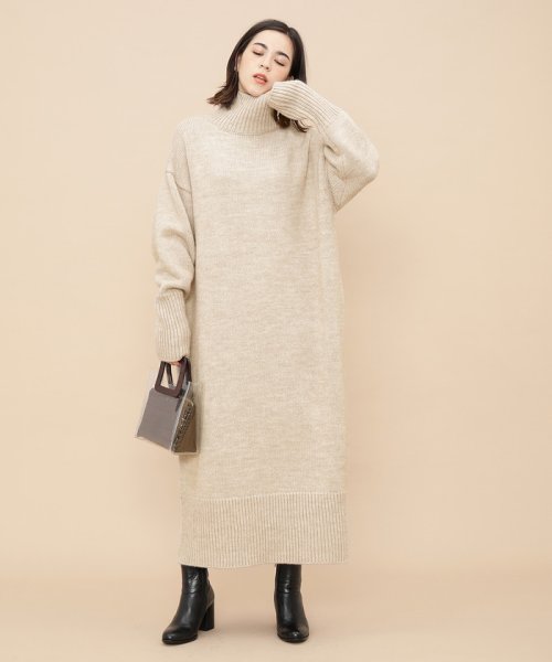 Web限定 タートルバックスリットニットワンピース アダム エ ロペ Adam Et Rope D Fashion