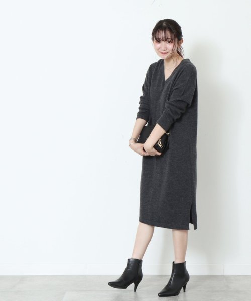 セール 60 Off ムック本掲載 Web限定カラー ダークグリーン 手洗いできる 着丈100cm ラムウールvネックワンピース コーエン Coen D Fashion セール 60 Off ムック本掲載 Web限定カラー ダークグリーン 手洗いできる 着丈100cm ラムウールvネックワンピース コーエン Coen D Fashion