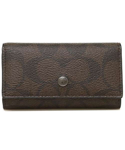 7480円 日本 コーチ COACH F26104 キーケース レディース 雑貨 メンズ 小物 チャコール ブラック ブラウン シグネチャー 全2色 アウトレット 7480円 日本 コーチ COACH F26104 キーケース レディース 雑貨 メンズ 小物 チャコール ブラック ブラウン シグネチャー 全2色 アウトレット