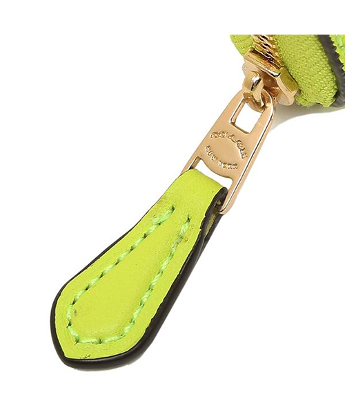 人気Coachレーデイズコーチ長財布イエロー色 ウィン ソフト ウォレット 長財布 ロゴ レザー 黄色 イエロー