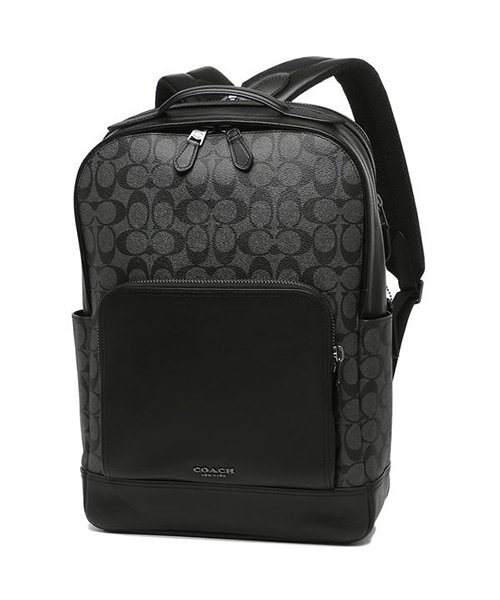 コーチ リュック アウトレット メンズ Coach F Qbmi5 グレー ブラック コーチ Coach D Fashion