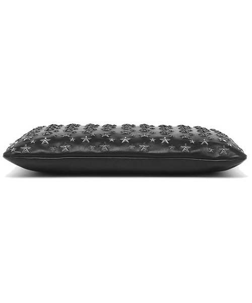 セール ジミーチュウ クラッチバッグ メンズ スタースタッズ Jimmy Choo Derek Clutch ブラック ガンメタル ジミーチュウ Jimmy Choo D Fashion
