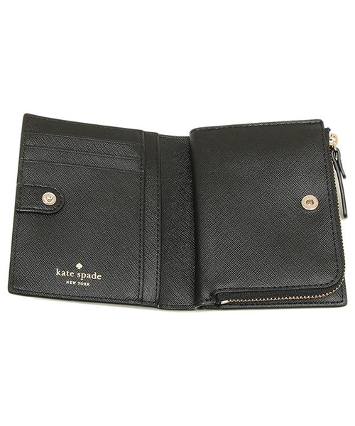 【新品】kate spade 折財布　二つ折り財布 WLRU4940 ブラック