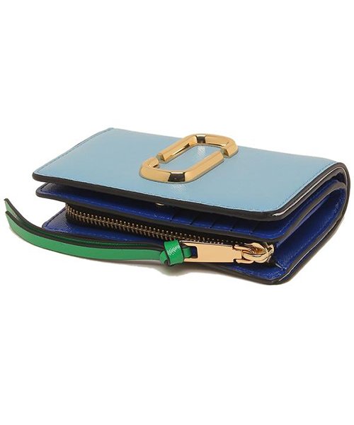 セール マークジェイコブス 折財布 レディース Marc Jacobs M 456 ブルーマルチ マークジェイコブス Marc Jacobs D Fashion
