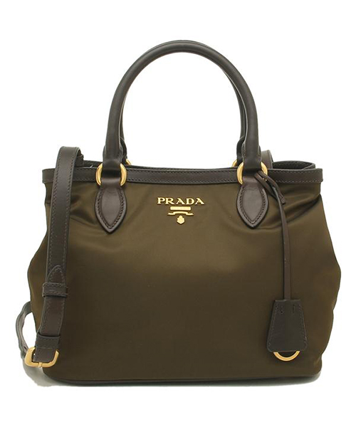 希少PRADA バック 希少☆プラダPRADA本革☆横長バッグ - メルカリ