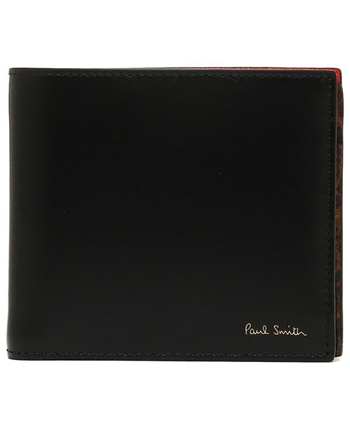 ポールスミス メンズ 折財布 PAUL SMITH 4833 W856 79 ブラック マルチ