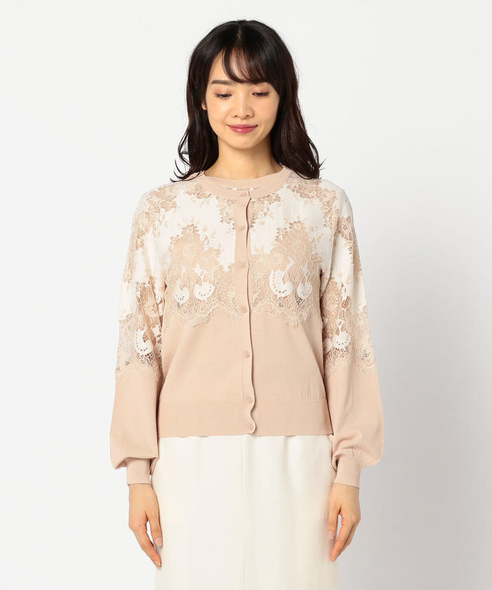 セール 30%OFF】レース付き両前カーディガン(502487595) | ノーリーズ ...