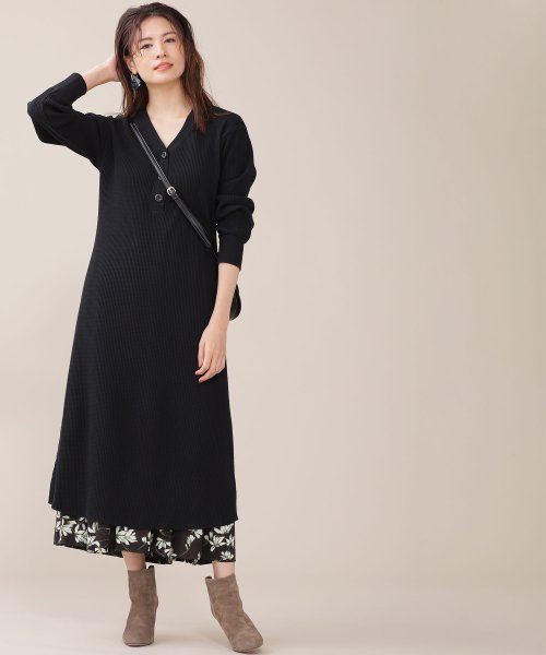 セール フロントボタンワッフルワンピース 502476872 ナノ ユニバース Nano Universe D Fashion