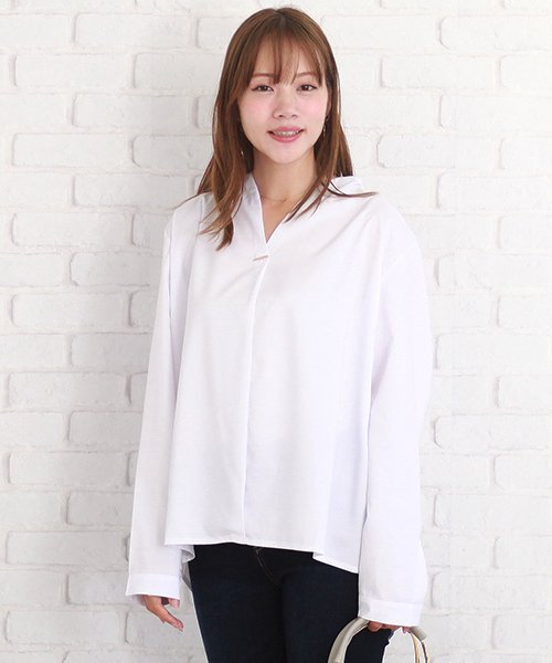 セール Vネックカットソー レディース 可愛い トップス シンプル カットソー ビッグ 夏 サマー 涼しい S S Ra 2124 アフェリーチェ Afelice D Fashion