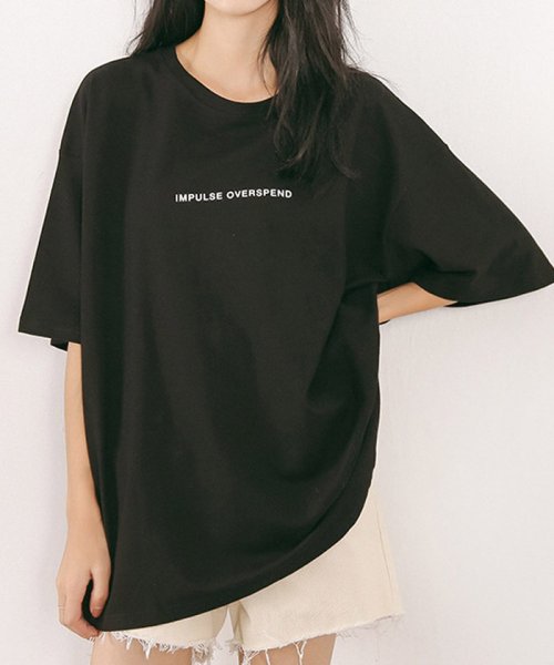 セール Tシャツ レディースカットソー 半袖 英字ロゴ 韓国ファッション ゆったり ロングt カジュアル 即納 ミニミニストア Miniministore D Fashion セール Tシャツ レディースカットソー 半袖 英字ロゴ 韓国ファッション ゆったり ロングt カジュアル 即納 ミニミニストア Miniministore D Fashion