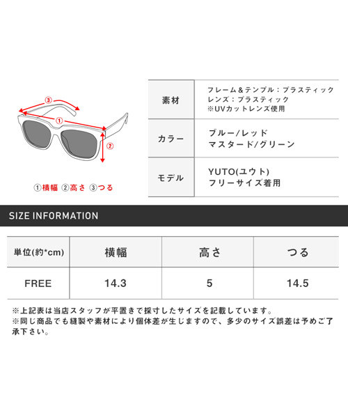 ラグスタイル LUXSTYLE ボストンサングラス/サングラス メンズ ラグスタイル LUXSTYLE ボストンサングラス/サングラス メンズ