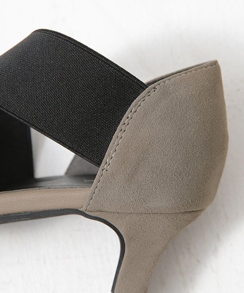 バイカラーゴアストラップパンプス オシャレウォーカー Osharewalker D Fashion バイカラーゴアストラップパンプス オシャレウォーカー Osharewalker D Fashion