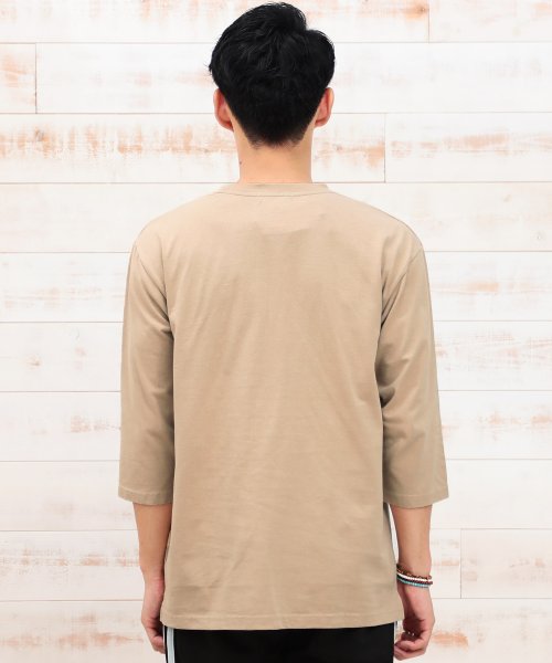 ヘビーウエイトポケット付き7分袖tシャツ 7分袖 Tシャツ メンズ 七分袖 制菌 防臭 ジギーズショップ Jiggys Shop D Fashion