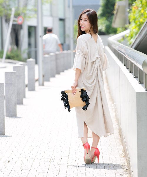 セール 50 Off リネン混バッククロスワンピース シルフ Sylph D Fashion