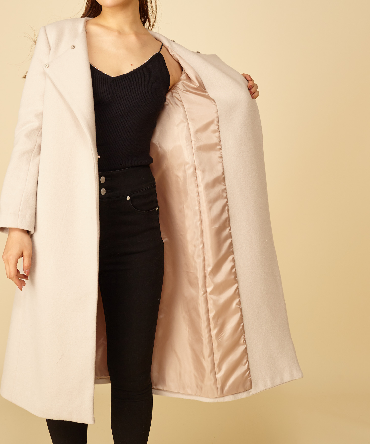 セール 32%OFF】FOXファー付ガウンコート(502539057) | ロイヤル セール 32%OFF】FOXファー付ガウンコート(502539057) | ロイヤル