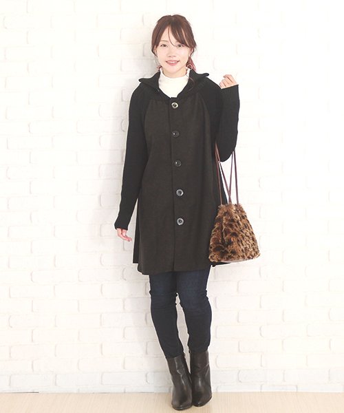 セール67 Off リブニットスリーブコート レディース 冬物 アミュレット Amulet D Fashion セール67 Off リブニットスリーブコート レディース 冬物 アミュレット Amulet D Fashion