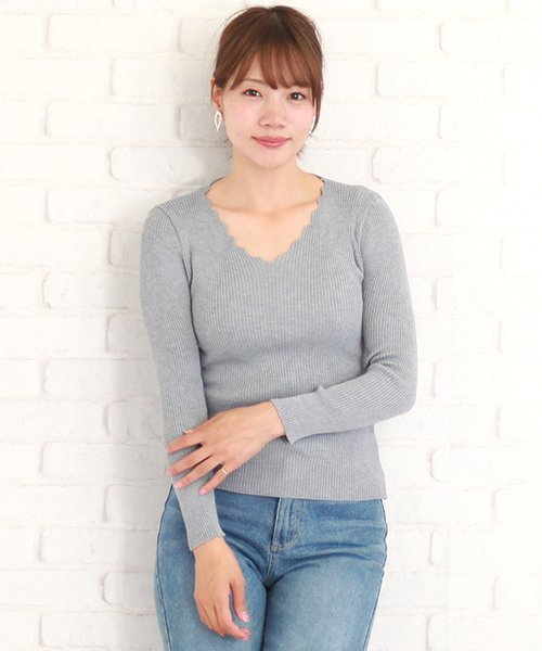 クーポン セール66 Off Vネックリブニットニットトップス レディース 黒 白 グレー ブラック ホワイト アミュレット Amulet D Fashion クーポン セール66 Off Vネックリブニットニットトップス レディース 黒 白 グレー ブラック ホワイト アミュレット Amulet D Fashion