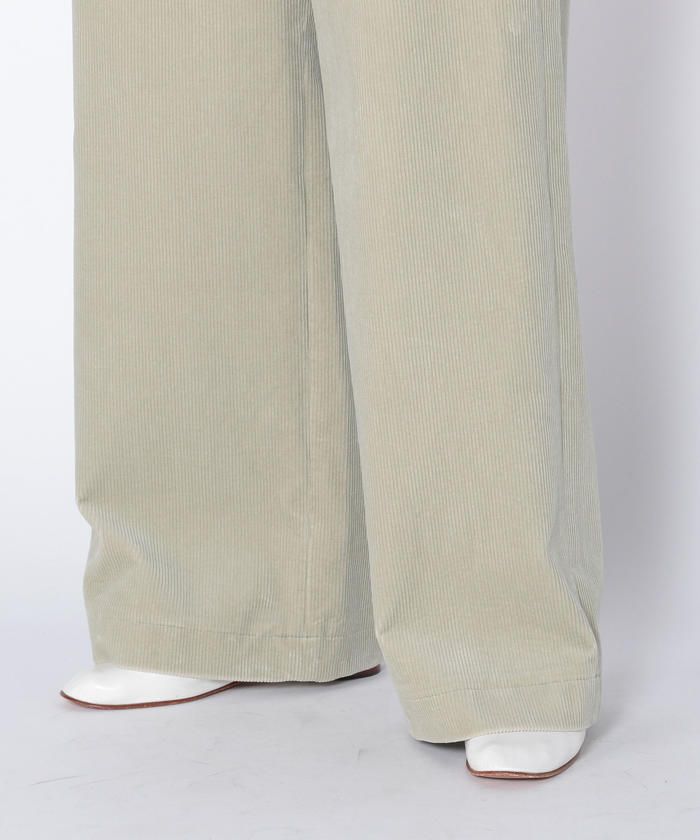 セール 40%OFF】シャンカールコットンコーデュロイ ワイドパンツ