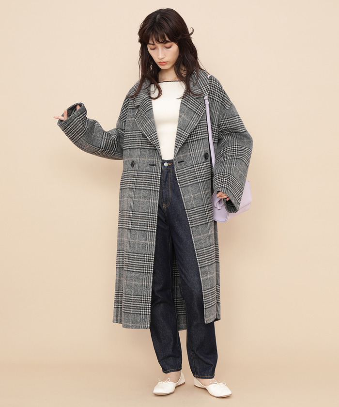 セール 40%OFF】【WEB限定】BIGラペルリバーコート(502568546 セール 40%OFF】【WEB限定】BIGラペルリバーコート(502568546