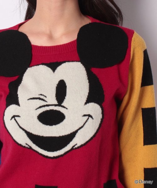セール Disney ディズニー コラボ 配色ミッキーマウスニット セーター ベネトン レディース Benetton Women D Fashion セール Disney ディズニー コラボ 配色ミッキーマウスニット セーター ベネトン レディース Benetton Women D Fashion