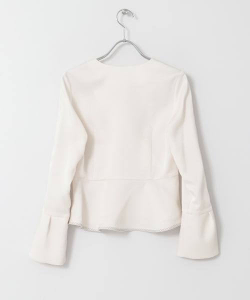 女性に人気！ セール】CELFORD カシュクールペプラムブラウス(502569164 トップス