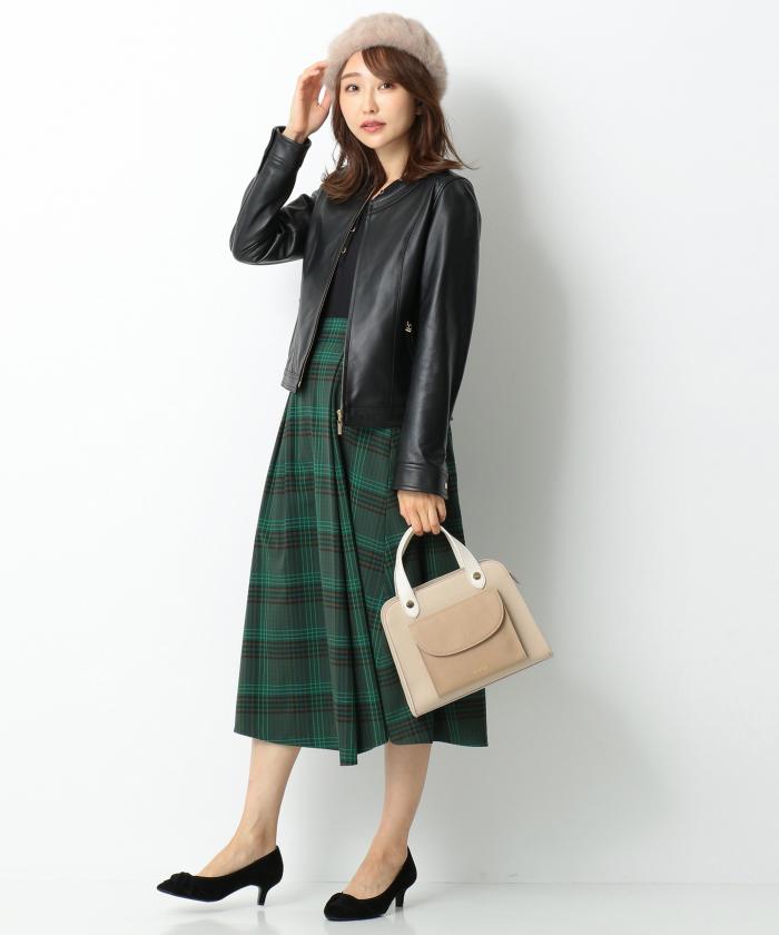セール 50%OFF】【本革】ソフトラムレザー ノーカラージャケット