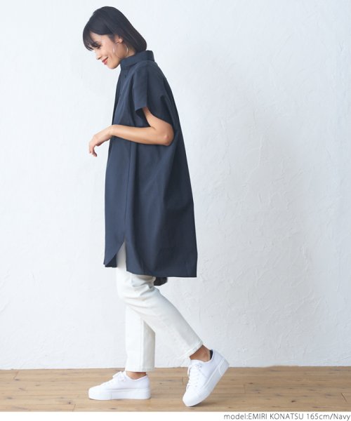 オーバーサイズ半袖シャツワンピースcocaオリジナル コカ Coca D Fashion