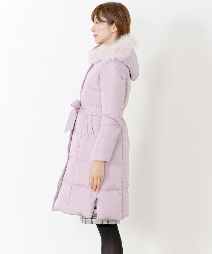 セール】ミッシュマッシュ MISCH MASCH フードファー付ロング セール】ミッシュマッシュ MISCH MASCH フードファー付ロング