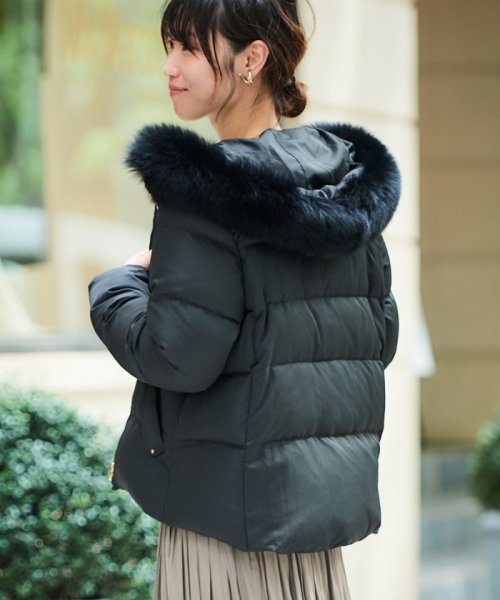 セール フードショートダウンジャケット ルクールブラン Le Coeur Blanc D Fashion セール フードショートダウンジャケット ルクールブラン Le Coeur Blanc D Fashion